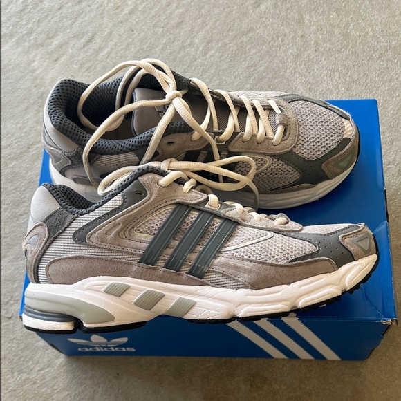 adidas Gray and Blue Men's Sneakers - Picture 4 of 14